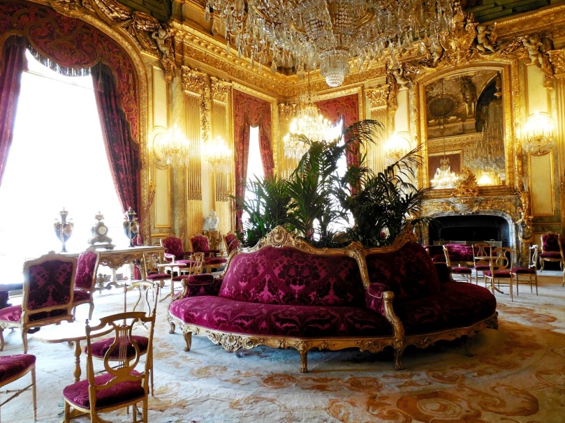 A sitting room in the Napoleon exhibit. The lavish extravagance was unbelievable!