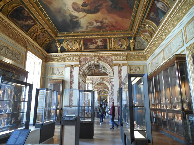The ceilings, the displays, everything about the Louvre is on a grand and glorious scale.